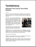 TechAdvisory – Efficient IT for Less for Your Small Business