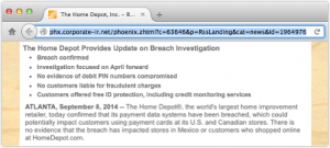 Home Depot says, "Er, yes, we did have a breach actually"
