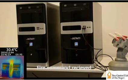 Hack air-gapped computers using heat