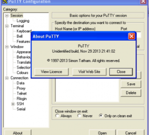 Trojanized PuTTY Software