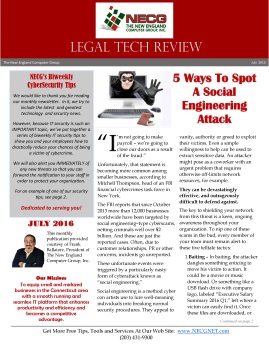 Newsletter - July 2016