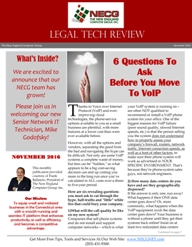 Newsletter - November 2016