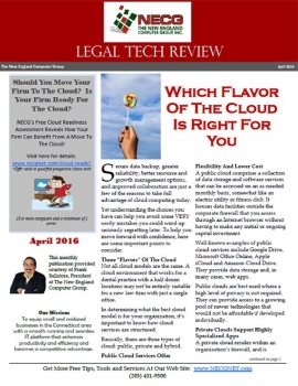 Newsletter - April 2016