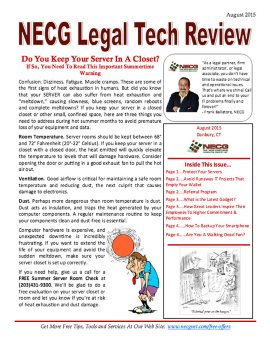 Newsletter - August 2015