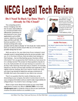 Newsletter - May 2015