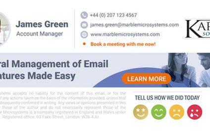 Karpel Solutions announces partnership with Exclaimer, the recognized leader in email signature solutions