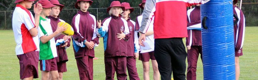 AFL coaching clinic for Year 7 students