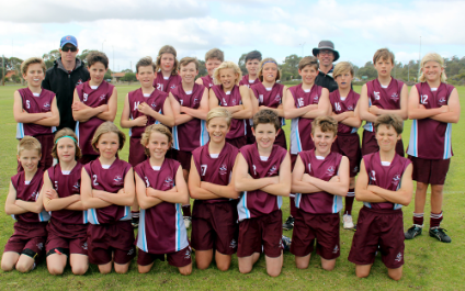 Year 7 students play in Freo Dockers Cup