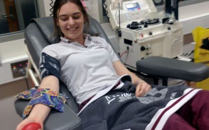 Year 12 students give blood