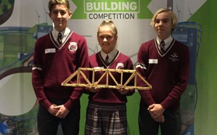 Year 9 students building bridges in Perth