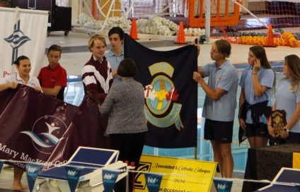 ACC Swim Team earns B Division fifth and shield win