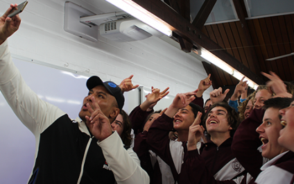 Year 10 boys face their fears with UFC star ‘the Hulk’