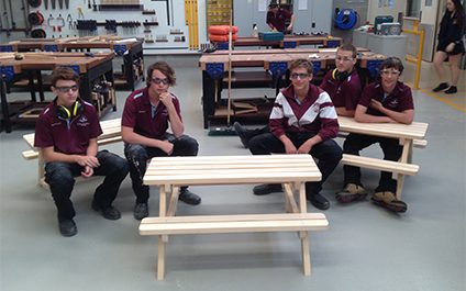 Mud kitchen for ELC made by Year 11 MIS