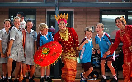 A sea of hands for Harmony Day