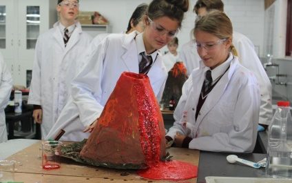 Volcanoes erupt in Year 9 Science