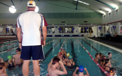 Swimming training has begun