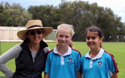 Year 5 and 6 students enjoy Cricket T20 Blast