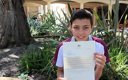 A letter from the Prime Minister