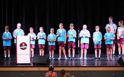 Whole School Assembly: Primary Leaders and Year 12 badges