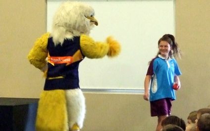 ‘Eagles Rock My School’ visit