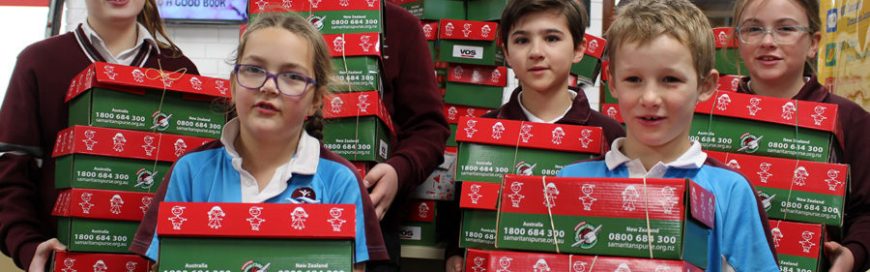 A record 137 Christmas shoeboxes