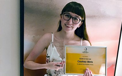 Courtney Minto wins 2018 WA Trainee of the Year
