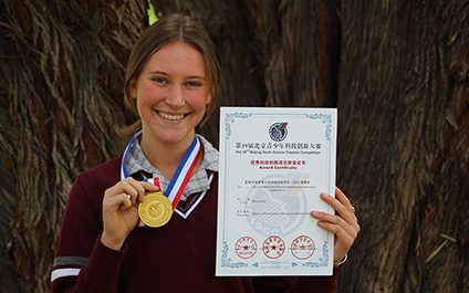 Science student wins Gold in Beijing