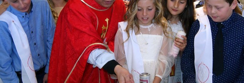 Year 6 students celebrate their Confirmation