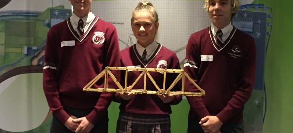 Year 9 students building bridges in Perth
