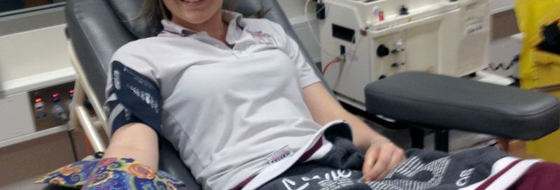 Year 12 students give blood