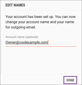 android email setup office 365