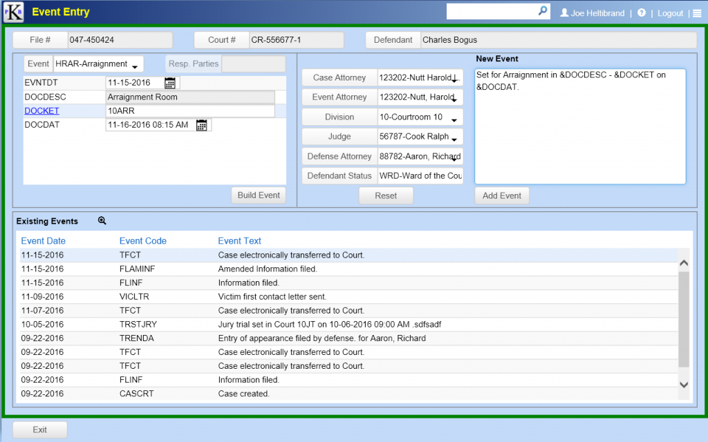 Events are defined by YOUR business rules and can be configured to meet all your unique business processes.