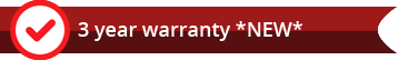 3 year warranty *NEW*