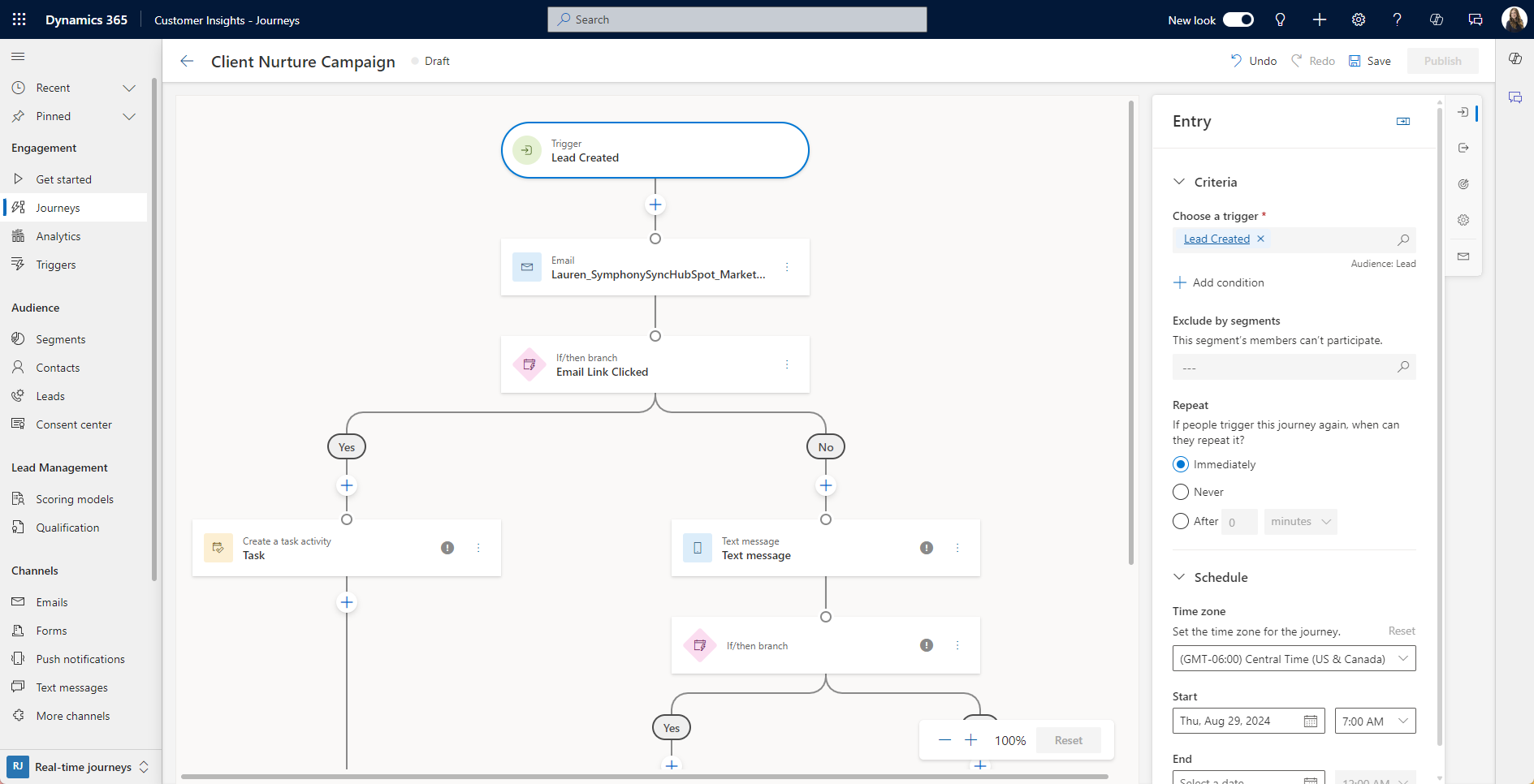 Dynamics 365 Customer Insights Trigger-based Journeys