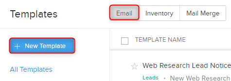 Email Template Zoho
