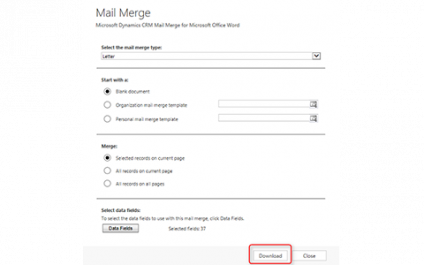 Microsoft Dynamics CRM 2013-2015: Creating Mail Merge Templates Part 2
