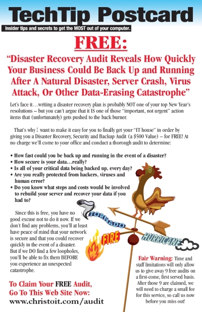 December 2018 TechTip Postcard