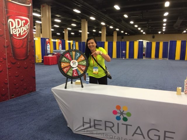 Heritage prize wheel at 2016 Sonic Convention