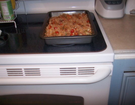 Sausage, Cauliflower, and Green Bean Casserole