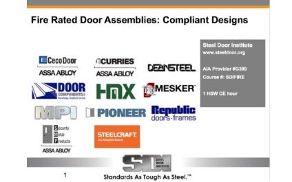 Fire Rated Door Assemblies: Compliant Designs