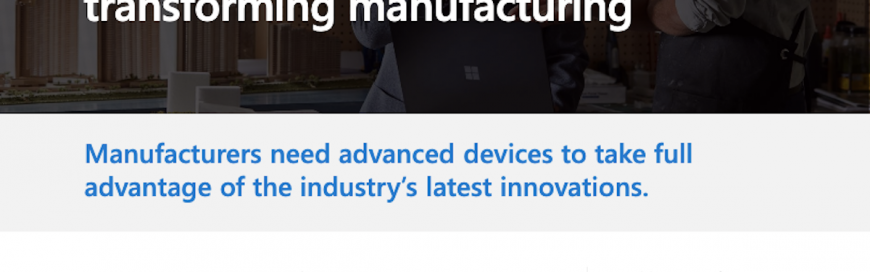 Microsoft Surface devices in manufacturing