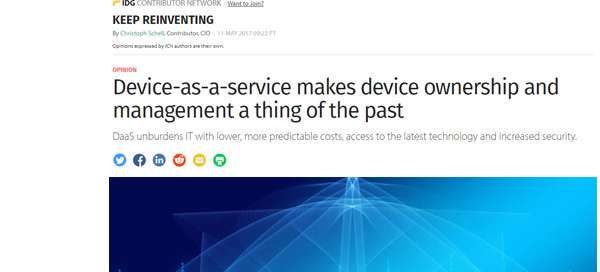 Device-as-a-service makes device ownership and management a thing of the past