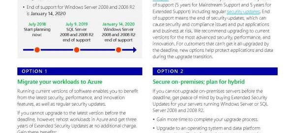 Extended Security Updates after end of support for Windows Server 2008 and SQL Server 2008 and 2008 R2