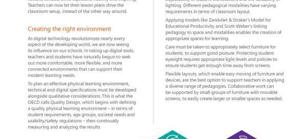 Intelligent environments: Purpose driven, accessible learning spaces