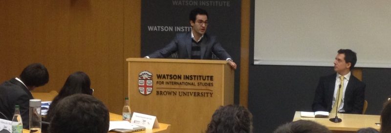 David Poritz Gives Talks at Brown’s Watson Institute and the Yale School of Management