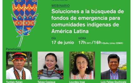 Webinar: “Access to Emergency Funds by Indigenous Peoples: Available Resources and Access Mechanisms”