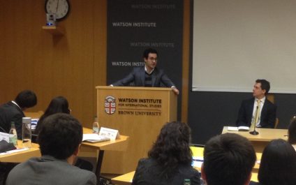 David Poritz Gives Talks at Brown’s Watson Institute and the Yale School of Management