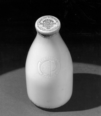 Before making the switch over to cardboard containers, Consumer-Farmer used glass bottles. They found that the new use of cardboard containers allowed them to carry more weight in milk on their trucks, thus allowing them to deliver more milk to its consumers.