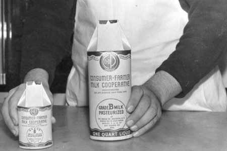 The Consumer-Farmer Milk Cooperative of Brooklyn's Quart & Half Pint Milk Containers
