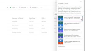 Screen shot of a standard workflow in SharePoint